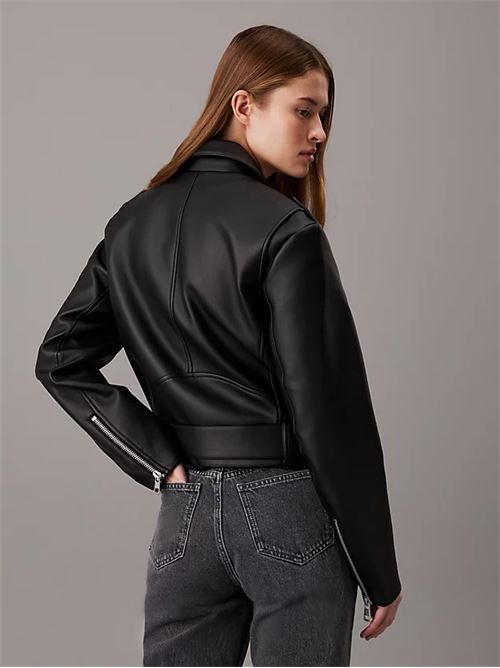 classic faux leather biker CALVIN KLEIN JEANS | J20J223448BEH